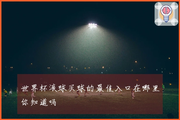 世界杯滚球买球的最佳入口在哪里你知道吗