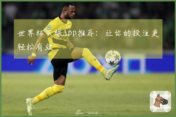 世界杯买球App推荐：让你的投注更轻松有效